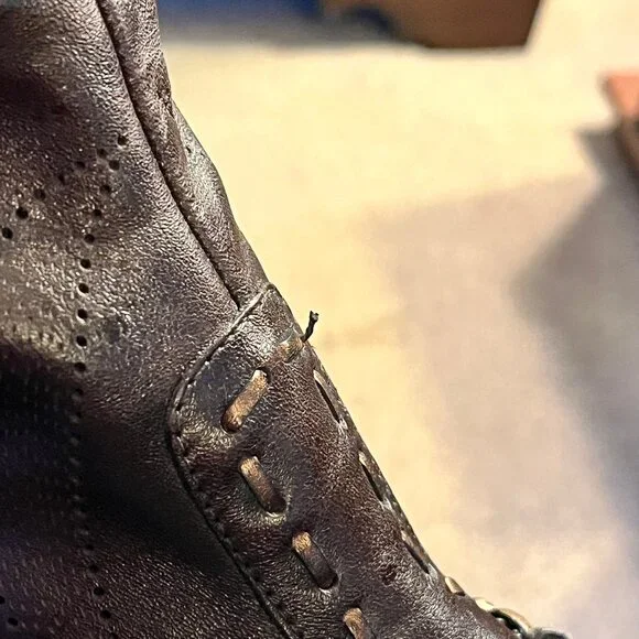 BCBG Leather Cowboy Boots Size 7 - Picture 15 of 16